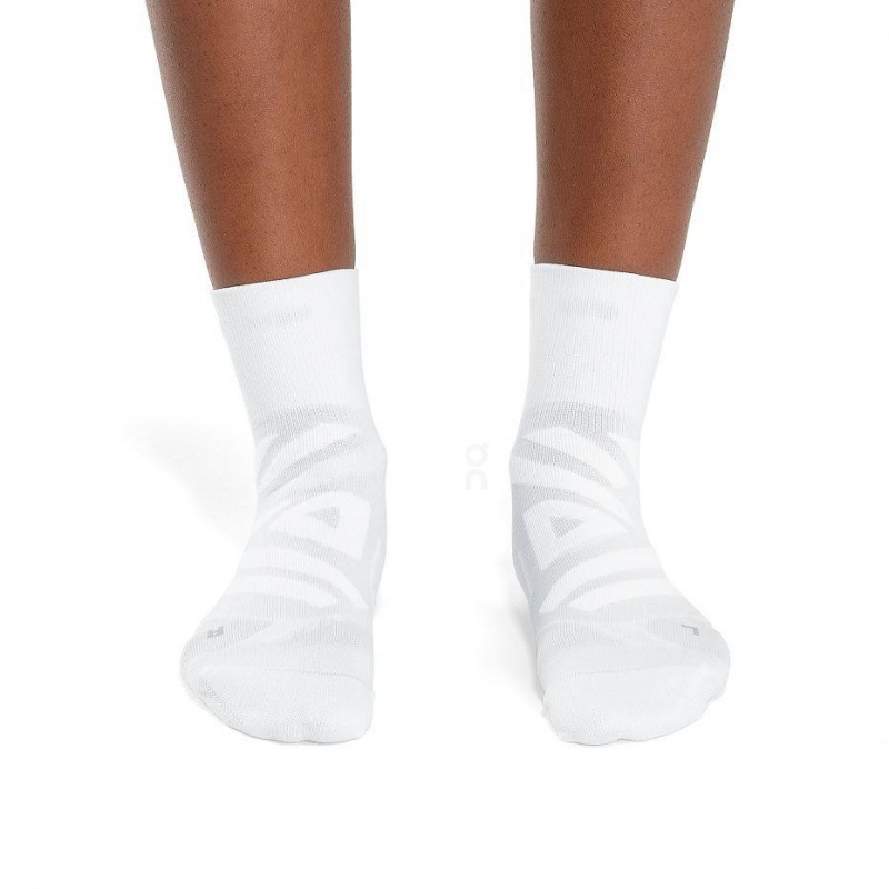 White On Performance Mid Men's Socks | USA_ON8941