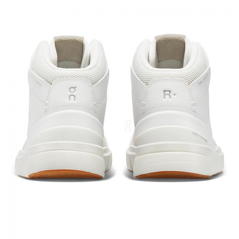 White On THE ROGER Clubhouse Mid Women's Sneakers | USA_ON8641