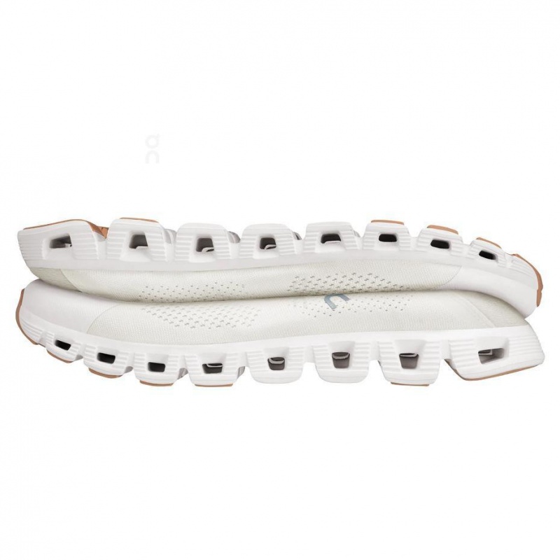 White / Beige On Cloud 5 Coast Men's Sneakers | USA_ON9023