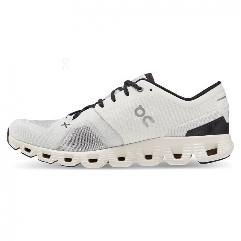 White / Black On Cloud X 3 Men's Road Running Shoes | USA_ON8686