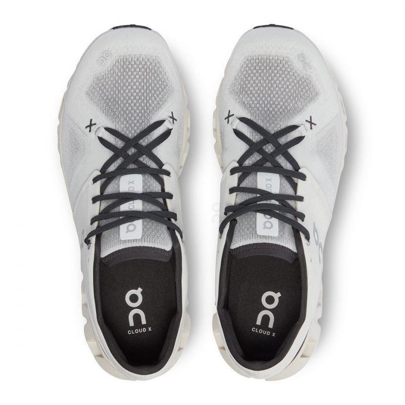 White / Black On Cloud X 3 Men's Road Running Shoes | USA_ON8686