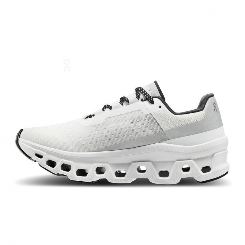 White / Black On Cloudmonster Women's Road Running Shoes | USA_ON8258