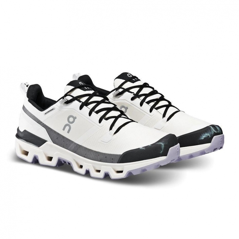White / Black On Cloudwander Waterproof Men's Hiking Shoes | USA_ON8169