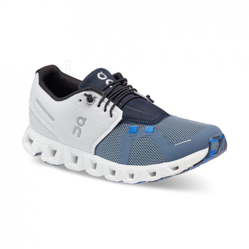 White / Blue On Cloud 5 Fuse Women's Sneakers | USA_ON8325