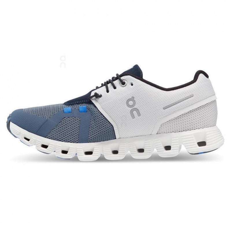 White / Blue On Cloud 5 Fuse Women's Sneakers | USA_ON8325