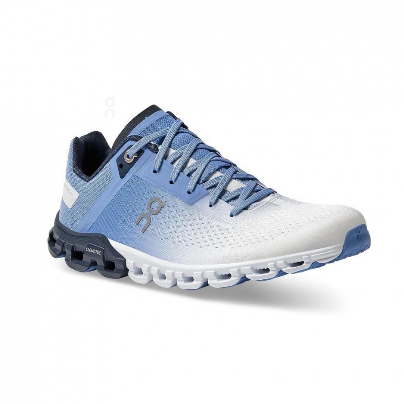 White / Blue On Cloudflow Women's Road Running Shoes | USA_ON8458