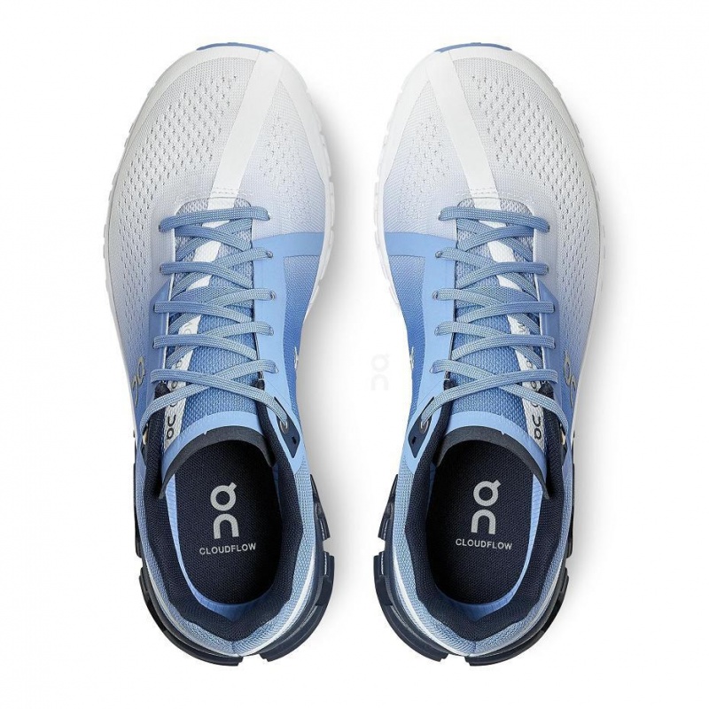 White / Blue On Cloudflow Women's Road Running Shoes | USA_ON8458