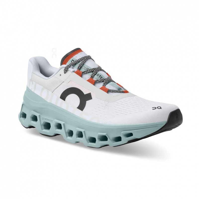 White / Blue On Cloudmonster Men's Road Running Shoes | USA_ON8352