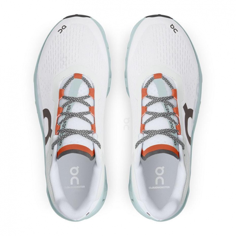 White / Blue On Cloudmonster Men's Road Running Shoes | USA_ON8352