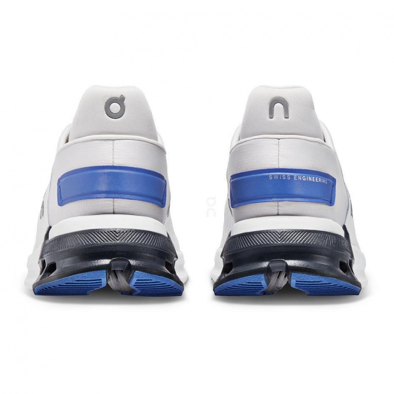 White / Blue On Cloudnova Flux Men's Sneakers | USA_ON8104