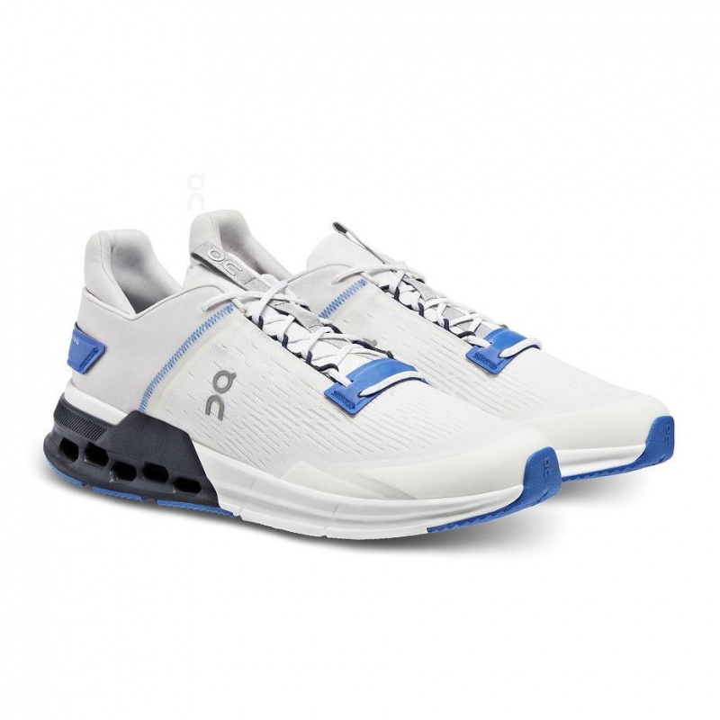 White / Blue On Cloudnova Flux Men's Sneakers | USA_ON8104
