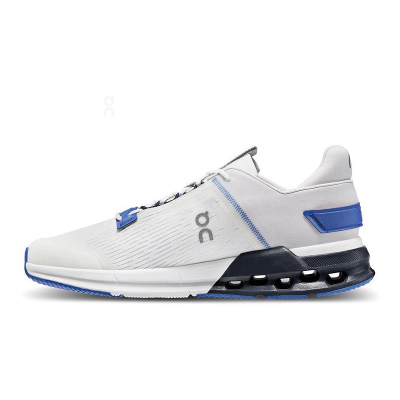 White / Blue On Cloudnova Flux Men's Sneakers | USA_ON8104