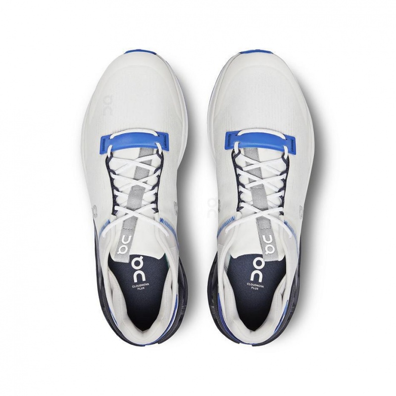 White / Blue On Cloudnova Flux Men's Sneakers | USA_ON8104