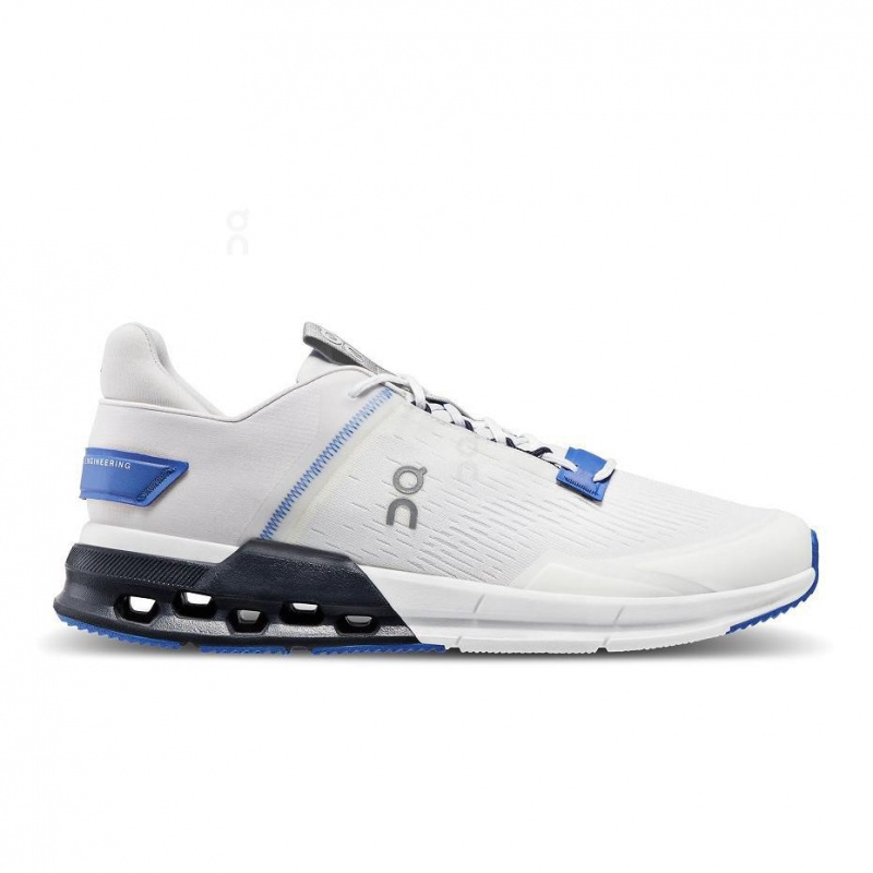 White / Blue On Cloudnova Flux Men\'s Sneakers | USA_ON8104