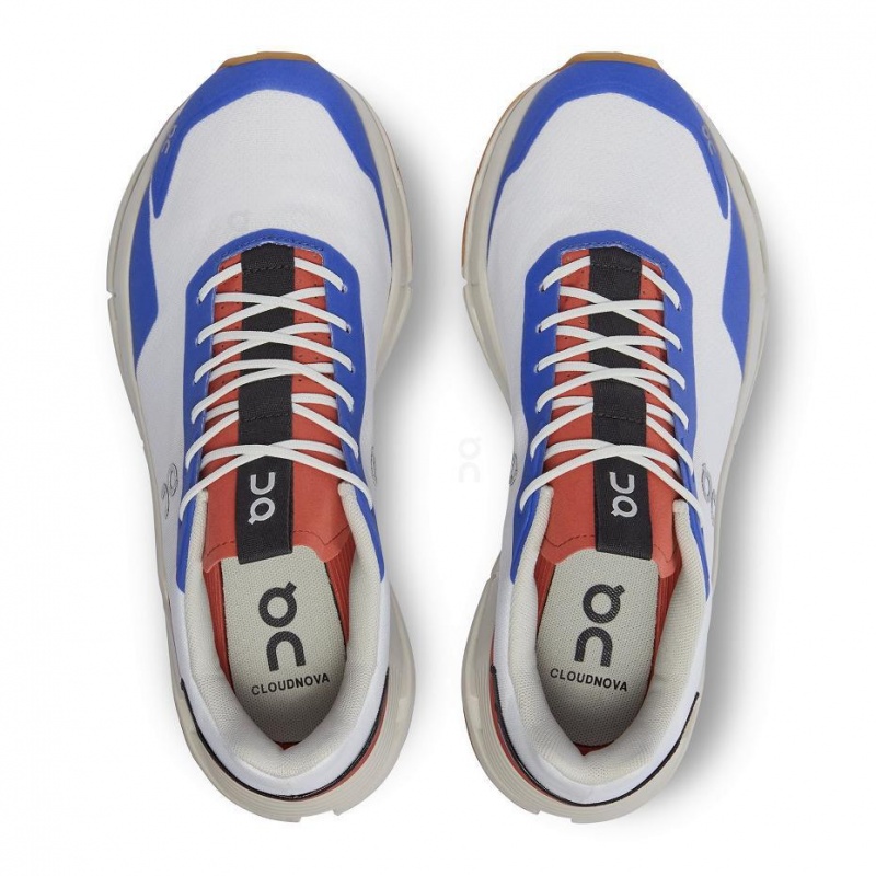 White / Blue On Cloudnova Form Women's Sneakers | USA_ON8798