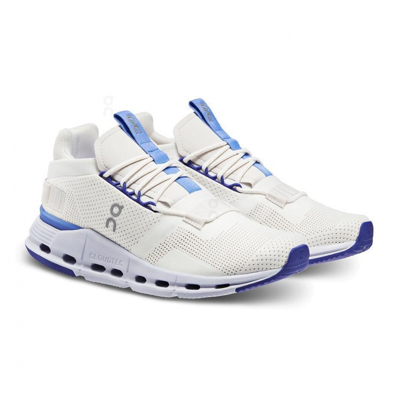 White / Blue On Cloudnova Women's Sneakers | USA_ON8767