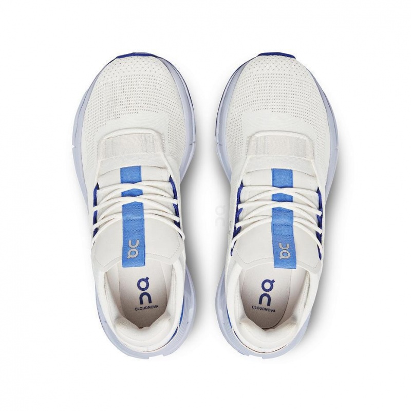 White / Blue On Cloudnova Women's Sneakers | USA_ON8767