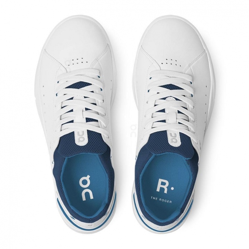White / Blue On THE ROGER Advantage Men's Sneakers | USA_ON8308