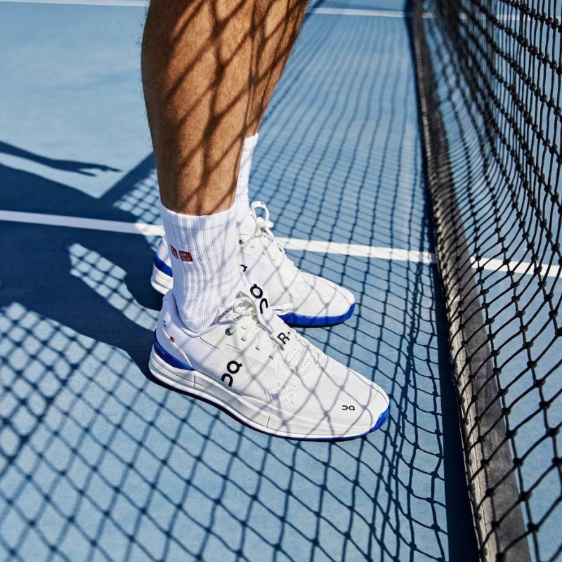 White / Blue On THE ROGER Pro Men's Tennis Shoes | USA_ON8977