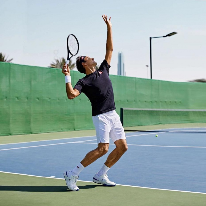 White / Blue On THE ROGER Pro Men's Tennis Shoes | USA_ON8977