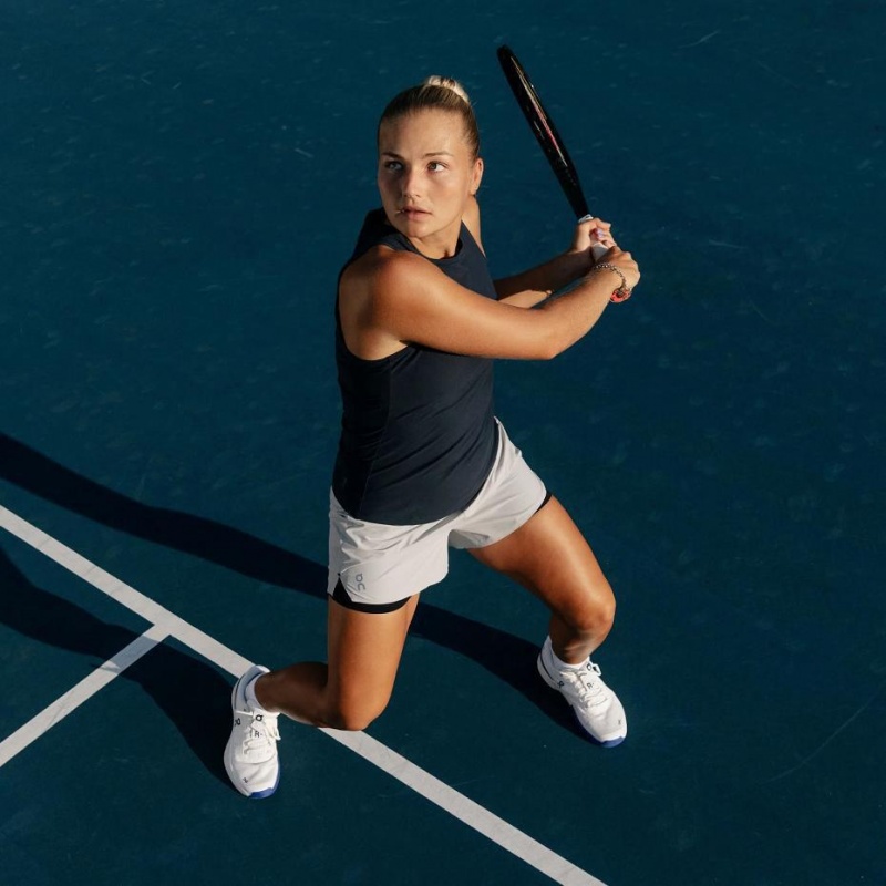 White / Blue On THE ROGER Pro Women's Tennis Shoes | USA_ON8415