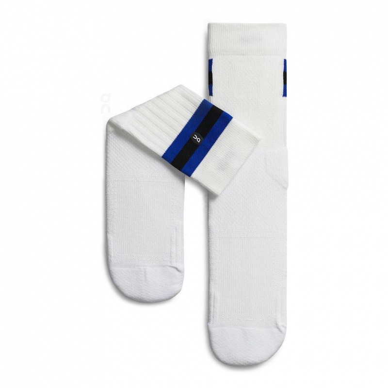 White / Blue On Tennis Men's Socks | USA_ON8731