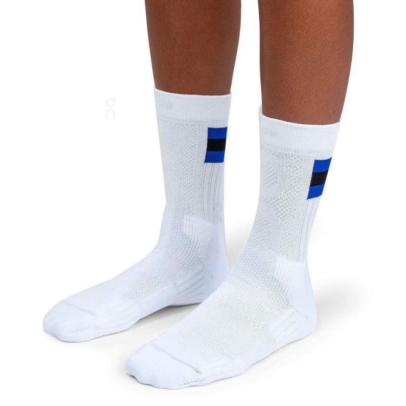 White / Blue On Tennis Men's Socks | USA_ON8731