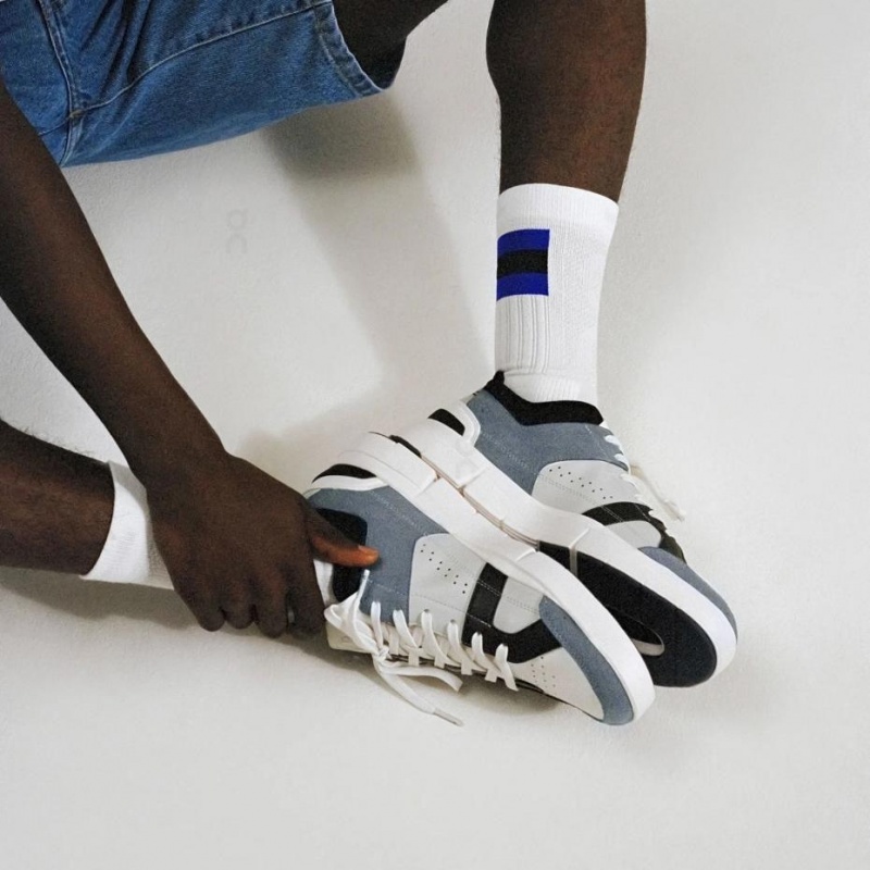 White / Blue On Tennis Men\'s Socks | USA_ON8731