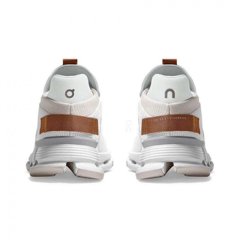 White / Brown On Cloudnova Men's Sneakers | USA_ON8865
