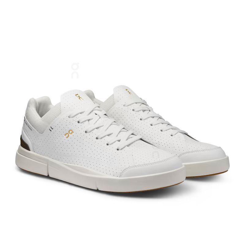 White / Brown On THE ROGER Centre Court Men's Sneakers | USA_ON9087