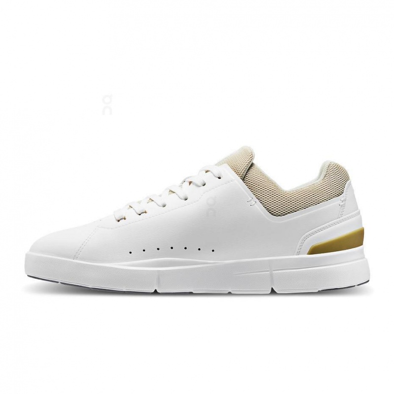 White / Gold On THE ROGER Advantage Men's Sneakers | USA_ON8488