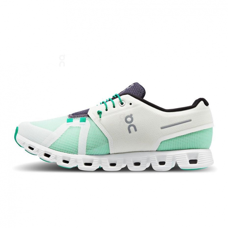 White / Green On Cloud 5 Push Men's Sneakers | USA_ON8336