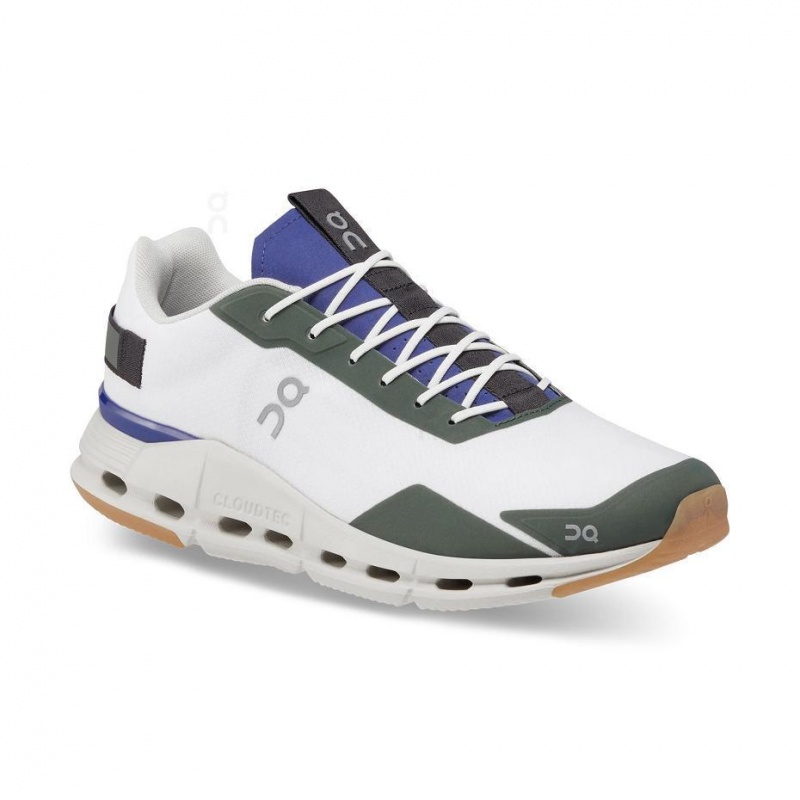 White / Green On Cloudnova Form Men's Sneakers | USA_ON9028
