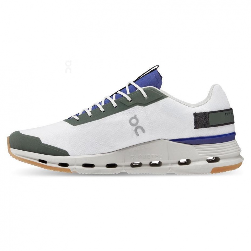 White / Green On Cloudnova Form Men's Sneakers | USA_ON9028