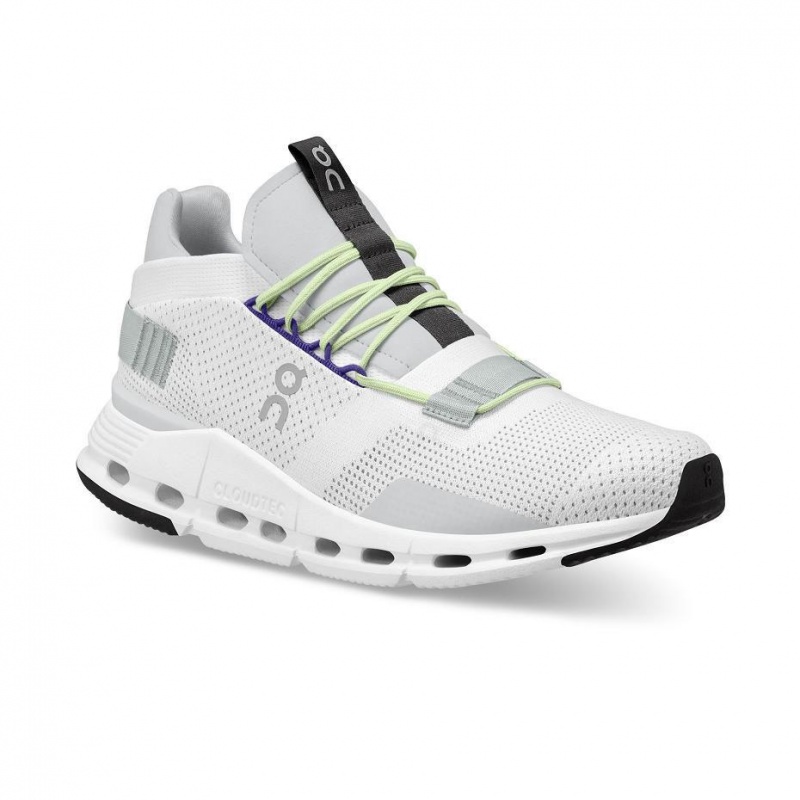 White / Green On Cloudnova Men's Sneakers | USA_ON1173