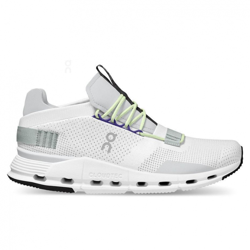 White / Green On Cloudnova Men\'s Sneakers | USA_ON1173
