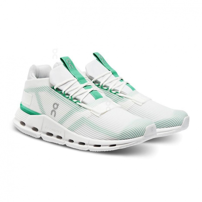 White / Green On Cloudnova Void Men's Sneakers | USA_ON8113
