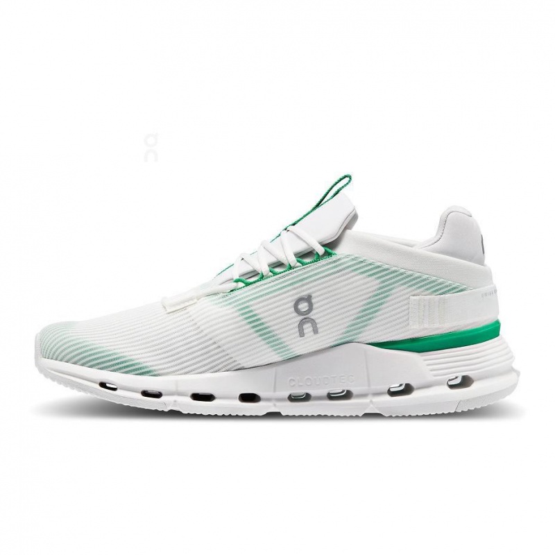 White / Green On Cloudnova Void Men's Sneakers | USA_ON8113