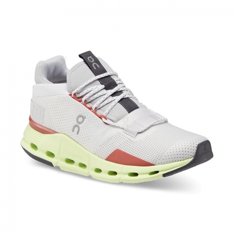 White / Green On Cloudnova Women's Sneakers | USA_ON9033