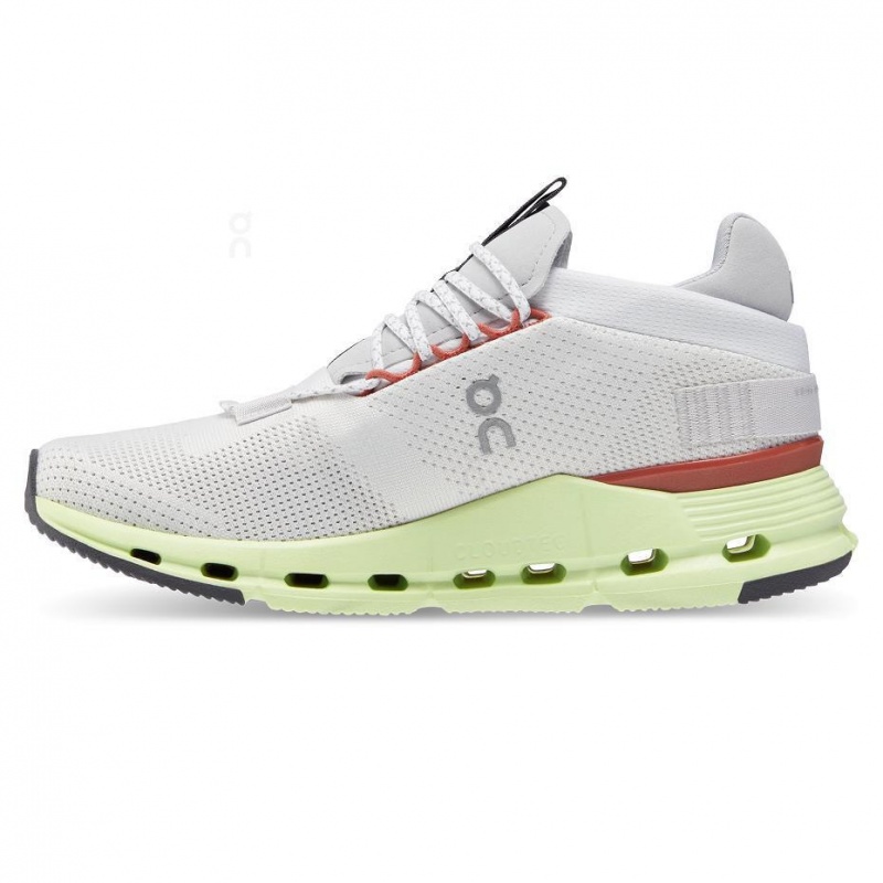 White / Green On Cloudnova Women's Sneakers | USA_ON9033
