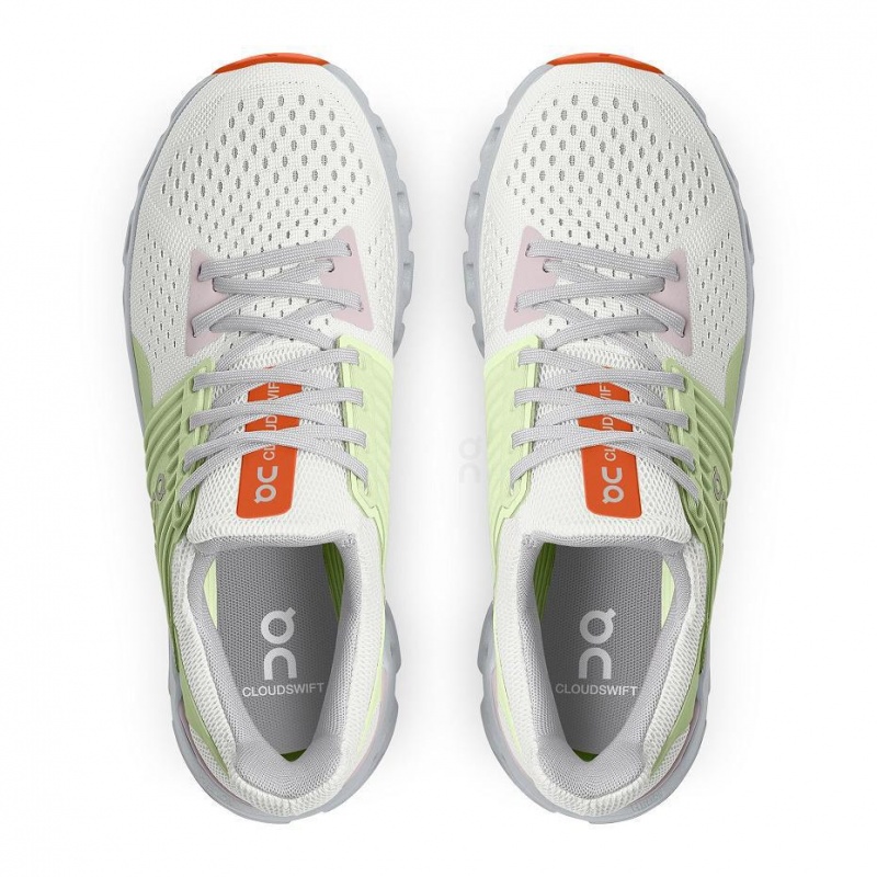 White / Green On Cloudswift Women's Road Running Shoes | USA_ON8444
