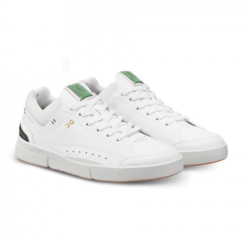 White / Green On THE ROGER Centre Court Men's Sneakers | USA_ON8348