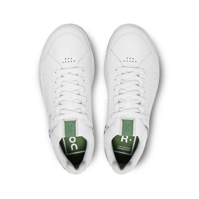White / Green On THE ROGER Centre Court Men's Sneakers | USA_ON8348