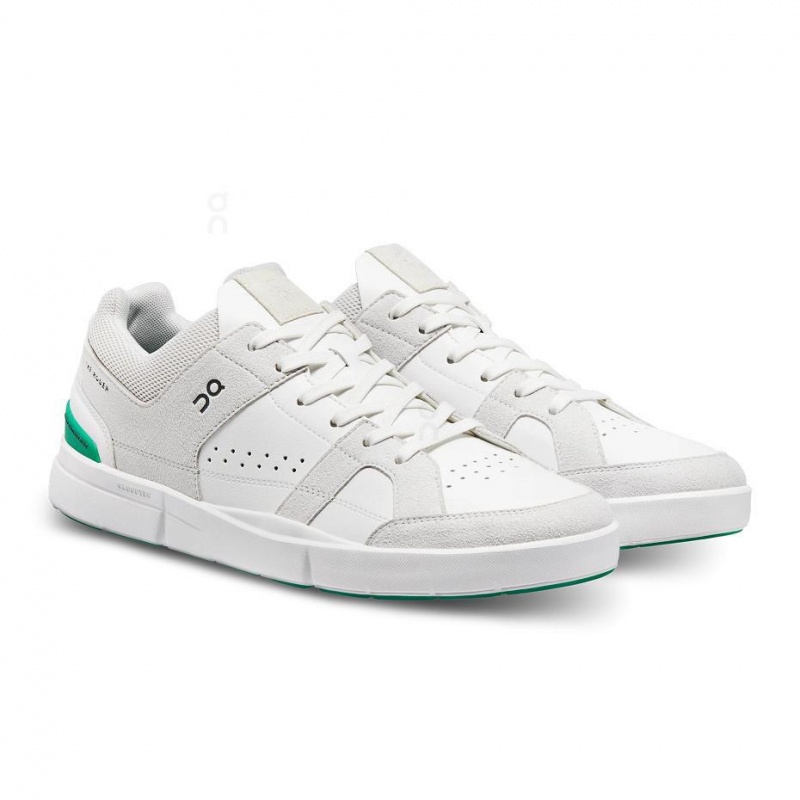 White / Green On THE ROGER Clubhouse Men's Sneakers | USA_ON9094