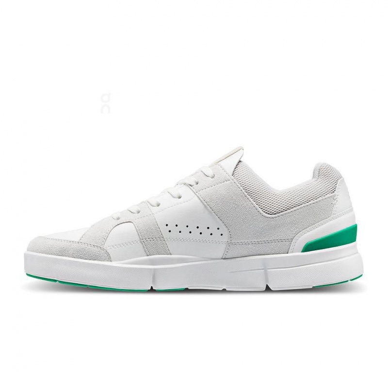 White / Green On THE ROGER Clubhouse Men's Sneakers | USA_ON9094