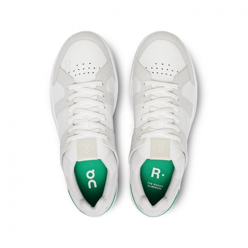 White / Green On THE ROGER Clubhouse Men's Sneakers | USA_ON9094