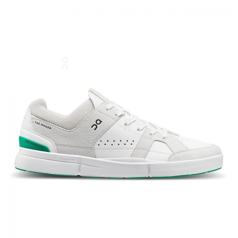 White / Green On THE ROGER Clubhouse Men\'s Sneakers | USA_ON9094