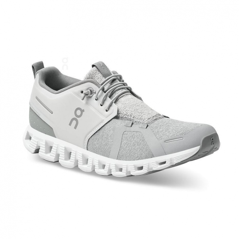 White / Grey On Cloud 5 Terry Women's Sneakers | USA_ON8482