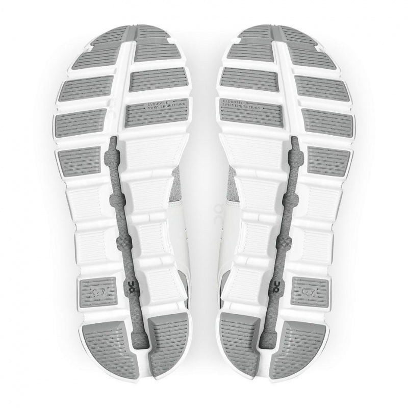 White / Grey On Cloud 5 Terry Women's Sneakers | USA_ON8482