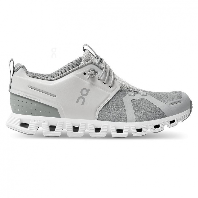 White / Grey On Cloud 5 Terry Women\'s Sneakers | USA_ON8482